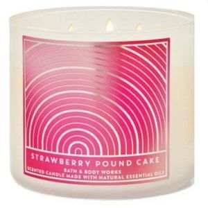 Strawberry Pound Cake 3-Wick Candle NEW